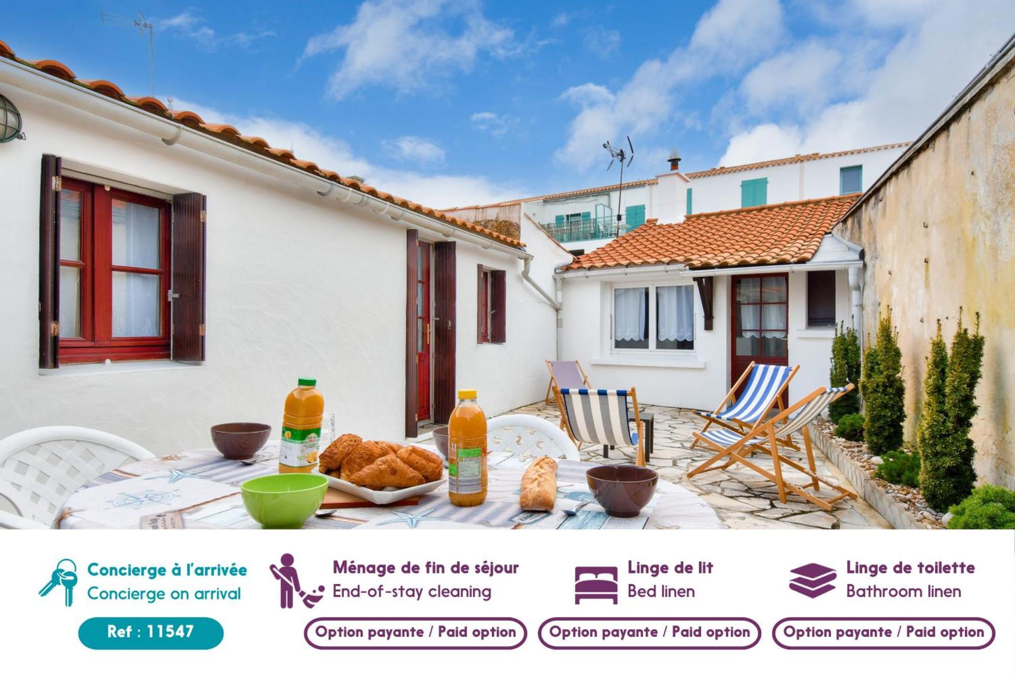 Centre Ville - Maison Pour 4 Avec Belle Cour Noirmoutier-en-l'Île Extérieur photo